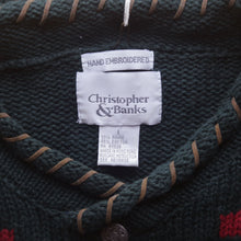 Load image into Gallery viewer, Chunky Knit Hand Embroidered Long Sweater
