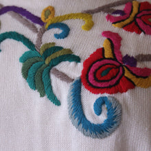 Load image into Gallery viewer, Chunky Hand-Embroidered Off-White Knit Sweater
