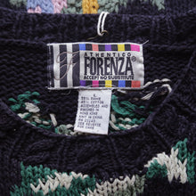 Load image into Gallery viewer, Emroidered Floral Arrangements Chunky Knit Sweater

