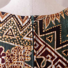 Load image into Gallery viewer, Sleeveless Green and Brown Mini Dress

