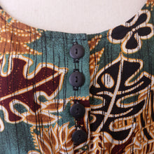 Load image into Gallery viewer, Sleeveless Green and Brown Mini Dress
