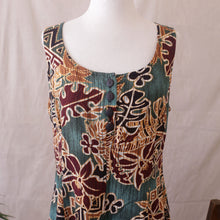 Load image into Gallery viewer, Sleeveless Green and Brown Mini Dress
