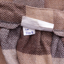 Load image into Gallery viewer, Brown Tweed Check Beige Mini Skirt
