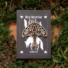 Load image into Gallery viewer, Gothic Lunar Moth Enamel Pin
