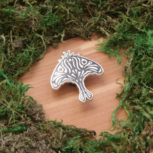 Load image into Gallery viewer, Gothic Lunar Moth Enamel Pin
