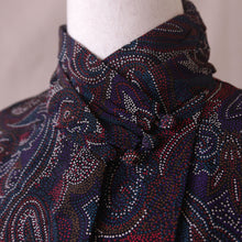 Load image into Gallery viewer, Dotted Paisley High Collar Blouse
