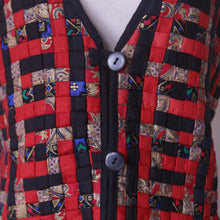 Load image into Gallery viewer, Woven Red and Black Vest
