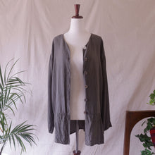 Load image into Gallery viewer, Light Flowy Olive Grey Jacket
