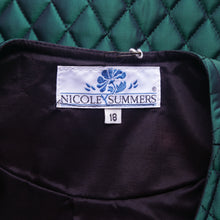 Load image into Gallery viewer, Quilted Cropped Iridescent Green Jacket
