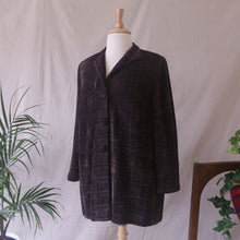 Load image into Gallery viewer, Woven Brown and Black Chenille Jacket
