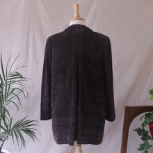 Load image into Gallery viewer, Woven Brown and Black Chenille Jacket
