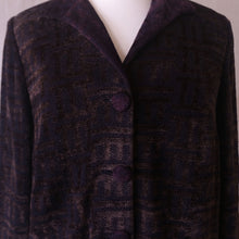 Load image into Gallery viewer, Woven Brown and Black Chenille Jacket
