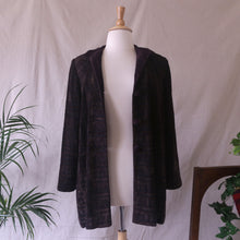 Load image into Gallery viewer, Woven Brown and Black Chenille Jacket
