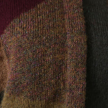 Load image into Gallery viewer, Patchwork Pattern Knit Green Cardigan
