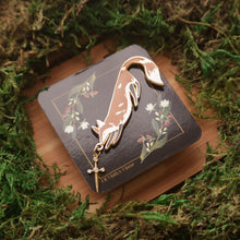 Load image into Gallery viewer, Fox &amp; Dagger Enamel Pin
