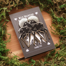 Load image into Gallery viewer, Starry Twin Fawns Enamel Pin
