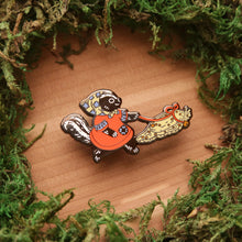 Load image into Gallery viewer, Skunk and Slug Enamel Pin
