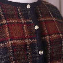 Load image into Gallery viewer, Plaid Fuzzy Knit Cardigan (3X)
