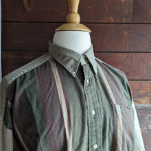 Load image into Gallery viewer, 90s Vintage Twill and Flannel Button Up Mens Shirt
