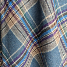 Load image into Gallery viewer, 70s/80s Vintage Blue Plaid Midi Skirt
