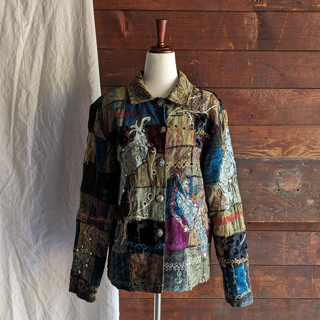 Textured Patchwork Jacket