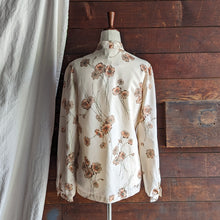 Load image into Gallery viewer, 80s Vintage Cream Floral Blouse
