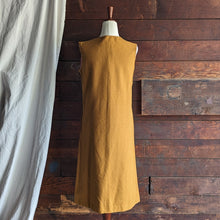 Load image into Gallery viewer, 60s Vintage Orange Sleeveless Midi Dress
