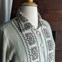 Load image into Gallery viewer, Cream-and-Coffee Acrylic Knit Cardigan
