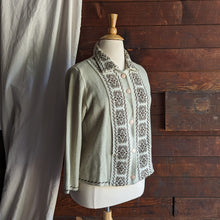Load image into Gallery viewer, Cream-and-Coffee Acrylic Knit Cardigan
