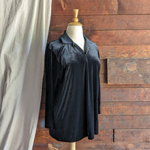 Load image into Gallery viewer, 90s Vintage Plus Size Black Velour Tunic
