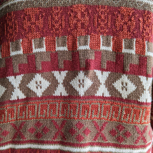 90s Vintage Cotton Blend Knit Sweater