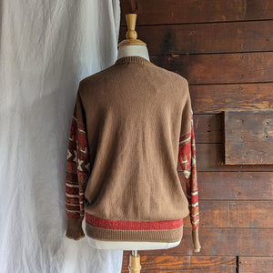 90s Vintage Cotton Blend Knit Sweater