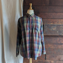 Load image into Gallery viewer, 90s Vintage Plus Size Autumnal Plaid Button Up Mens Shirt

