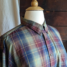 Load image into Gallery viewer, 90s Vintage Plus Size Autumnal Plaid Button Up Mens Shirt
