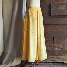 Load image into Gallery viewer, Yellow Floral Silk Maxi Skirt
