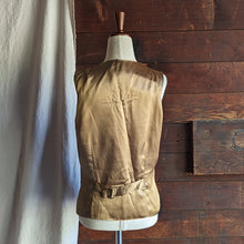 Load image into Gallery viewer, Vintage Tan Suede Leather Vest
