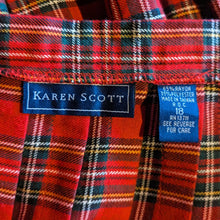 Load image into Gallery viewer, 90s Vintage Red Plaid Rayon Mini Skirt
