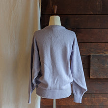 Load image into Gallery viewer, Vintage Light Purple Acrylic Knit Sweater
