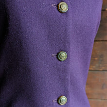 Load image into Gallery viewer, Vintage Purple Worsted Wool Vest
