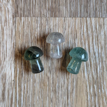 Load image into Gallery viewer, Tiny Polished Crystal Mushroom Pocket Stones
