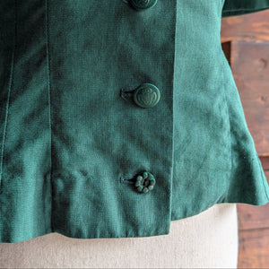 50s/60s Vintage Green Girl Scout Top