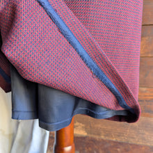 Load image into Gallery viewer, 90s Vintage Burgundy Wool Midi Skirt
