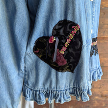 Load image into Gallery viewer, 90s Vintage Embellished Denim Jacket
