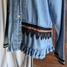 Load image into Gallery viewer, 90s Vintage Embellished Denim Jacket
