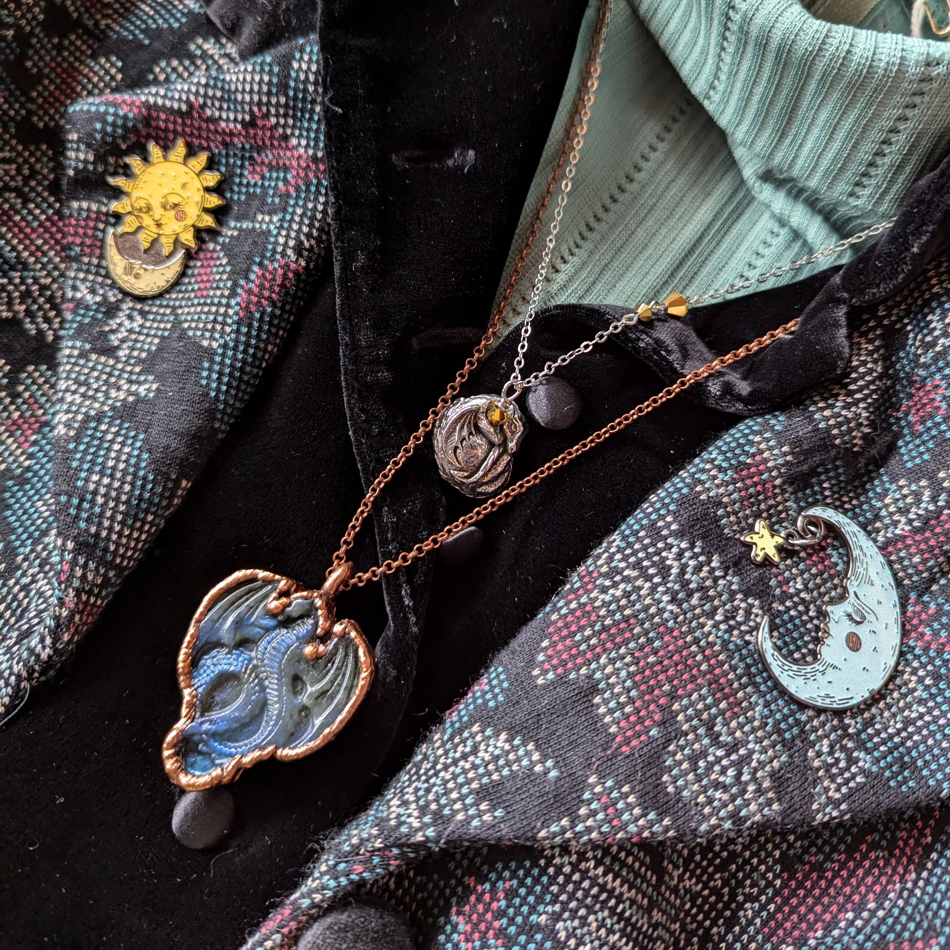 Pewter Dragon Necklace
