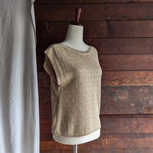 Load image into Gallery viewer, 90s Vintage Golden Tan Boxy Sweater Vest
