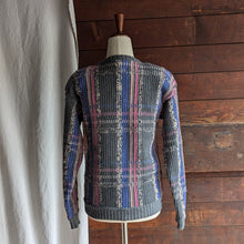 Load image into Gallery viewer, 80s Vintage Grey Wool Blend Knit Cardigan
