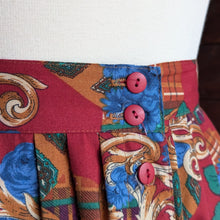 Load image into Gallery viewer, 90s Vintage Button-Front Rayon Blend Skirt
