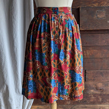 Load image into Gallery viewer, 90s Vintage Button-Front Rayon Blend Skirt
