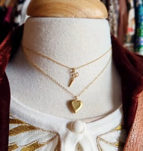 Load image into Gallery viewer, Tiny Brass Scissors Pendant
